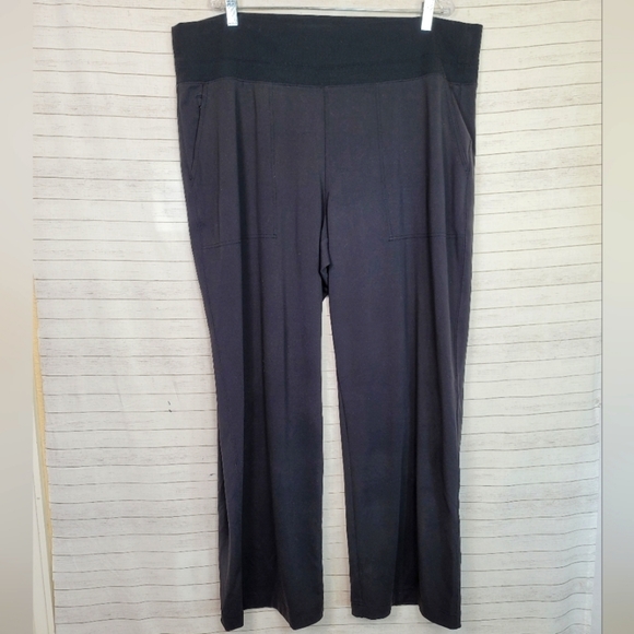 ATHLETA VENICE WIDE LEG PANT in BLACK, SZ 2XL - Picture 1 of 14